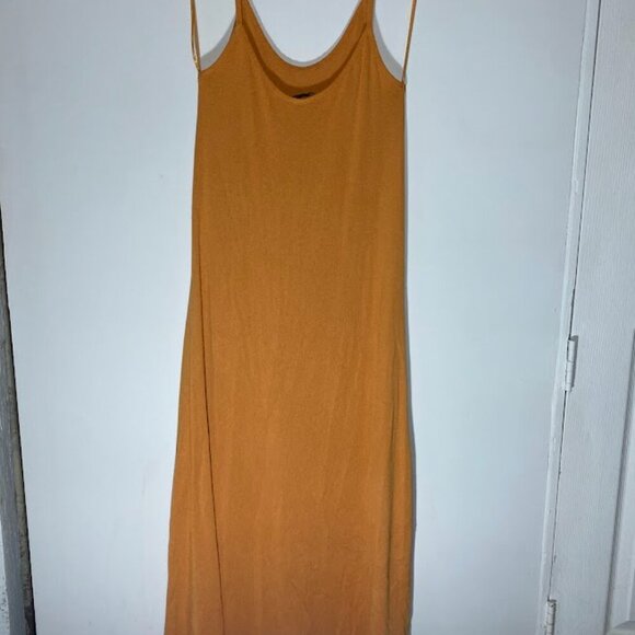 Zara Orange Spaghetti Strap Maxi Dress - Picture 3 of 5